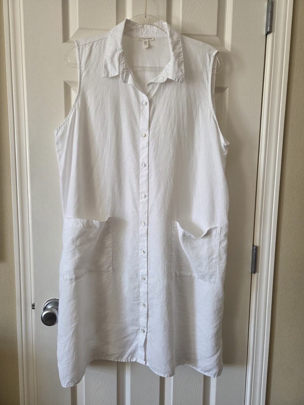 Eileen Fisher Women's Washed Organic Linen Délavé, Tunic